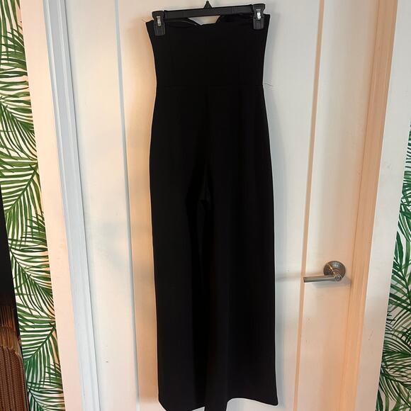 Zara Collection Black Strapless Bustier Midi Dress Size Small - Picture 2 of 10